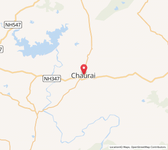 Map of Chaurai, Madhya Pradesh