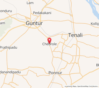 Map of Chebrolu, Andhra Pradesh