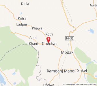 Map of Chechat, Rajasthan