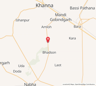 Map of Chehal, Punjab