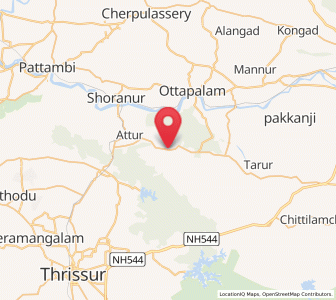 Map of Chelakara, Kerala