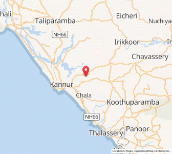 Map of Chelora, Kerala