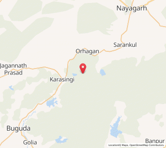 Map of Chemeri, Odisha
