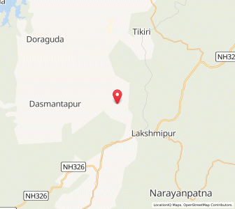 Map of Chemma, Odisha