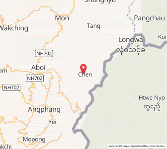 Map of Chen, Nagaland