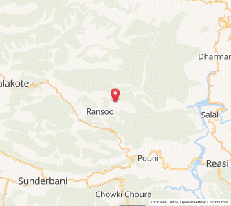 Map of Chenar Sangar, Kashmir