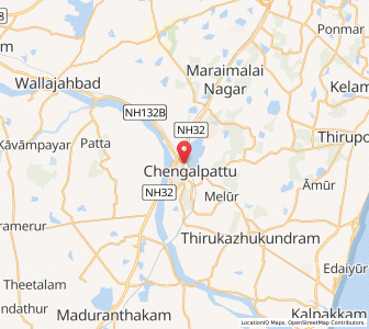 Map of Chengalpattu, Tamil Nadu