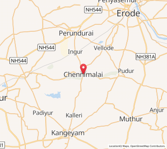 Map of Chennimalai, Tamil Nadu