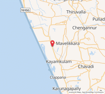 Map of Cheppad, Kerala