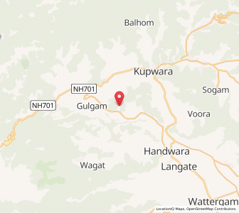 Map of Cheramunji, Kashmir