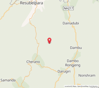 Map of Cheran, Meghalaya