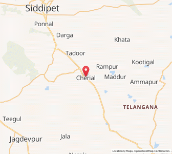 Map of Cherial, Andhra Pradesh