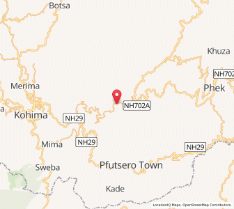 Map of Cheswezumi, Nagaland