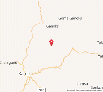 Map of Chet, Kashmir