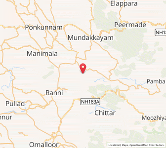 Map of Chethakal, Kerala