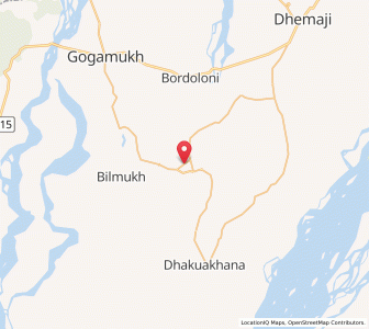 Map of Chetiagaon, Assam