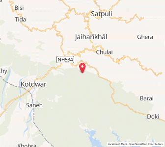 Map of Cheula, Uttarakhand
