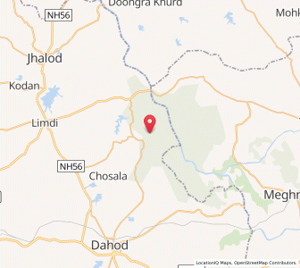 Map of Chhaen, Gujarat