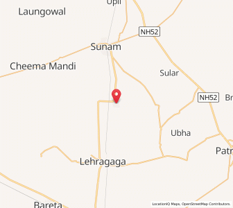 Map of Chhajli, Punjab
