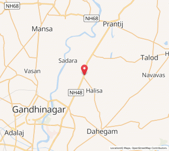 Map of Chhala, Gujarat