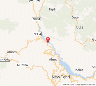 Map of Chham, Uttarakhand