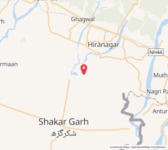 Map of Chhamal, Jammu and Kashmir