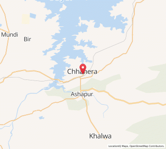 Map of Chhanera, Madhya Pradesh