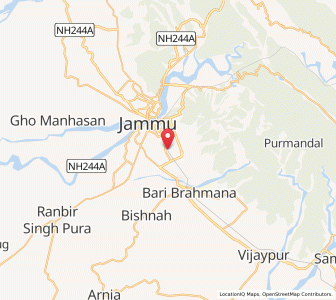 Map of Chhanni Kamal, Kashmir