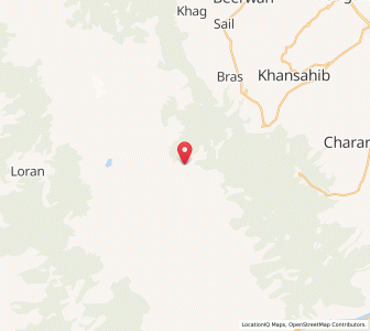 Map of Chhanz, Kashmir