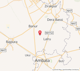 Map of Chharwar, Punjab