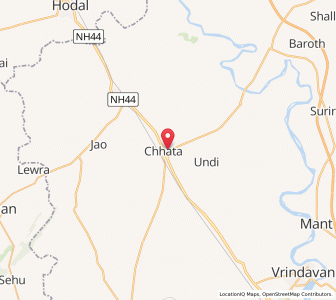 Map of Chhata, Uttar Pradesh
