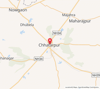 Map of Chhatarpur, NCT
