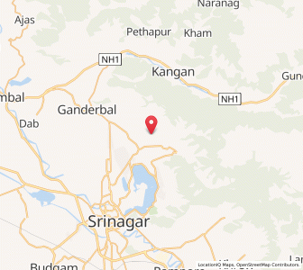 Map of Chhatrahama, Kashmir