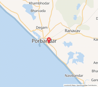 Map of Chhaya, Gujarat