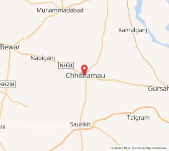 Map of Chhibramau, Uttar Pradesh