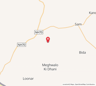 Map of Chhilro, Rajasthan