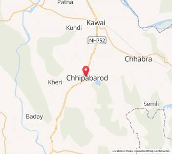 Map of Chhipa Barod, Rajasthan