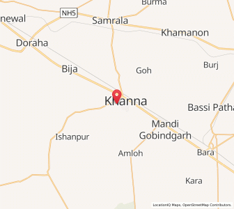 Map of Chhota Khanna, Punjab