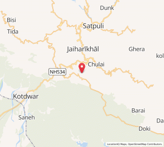 Map of Chhota Manjhola, Uttarakhand