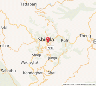 Map of Chhota Simla, Himachal Pradesh