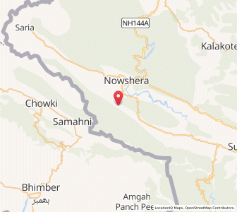 Map of Chhrial, Kashmir