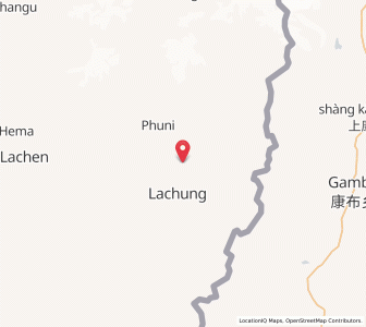 Map of Chhuba, Sikkim