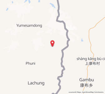 Map of Chhubakha, Sikkim