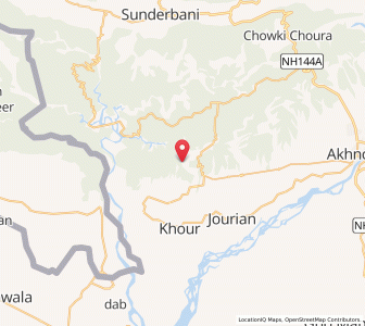 Map of Chhujwal, Kashmir