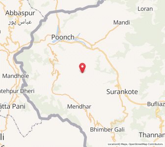 Map of Chhunga, Kashmir