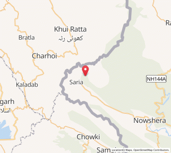 Map of Chiahua, Kashmir