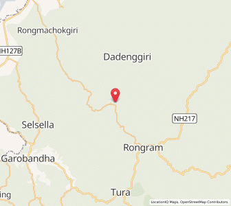 Map of Chibongbonggiri, Meghalaya