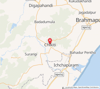 Map of Chikitigarh, Odisha