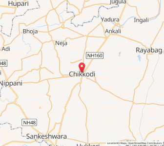 Map of Chikodi, Karnataka