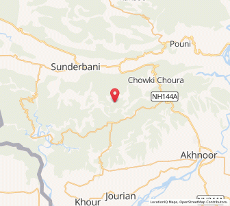 Map of Chil, Kashmir